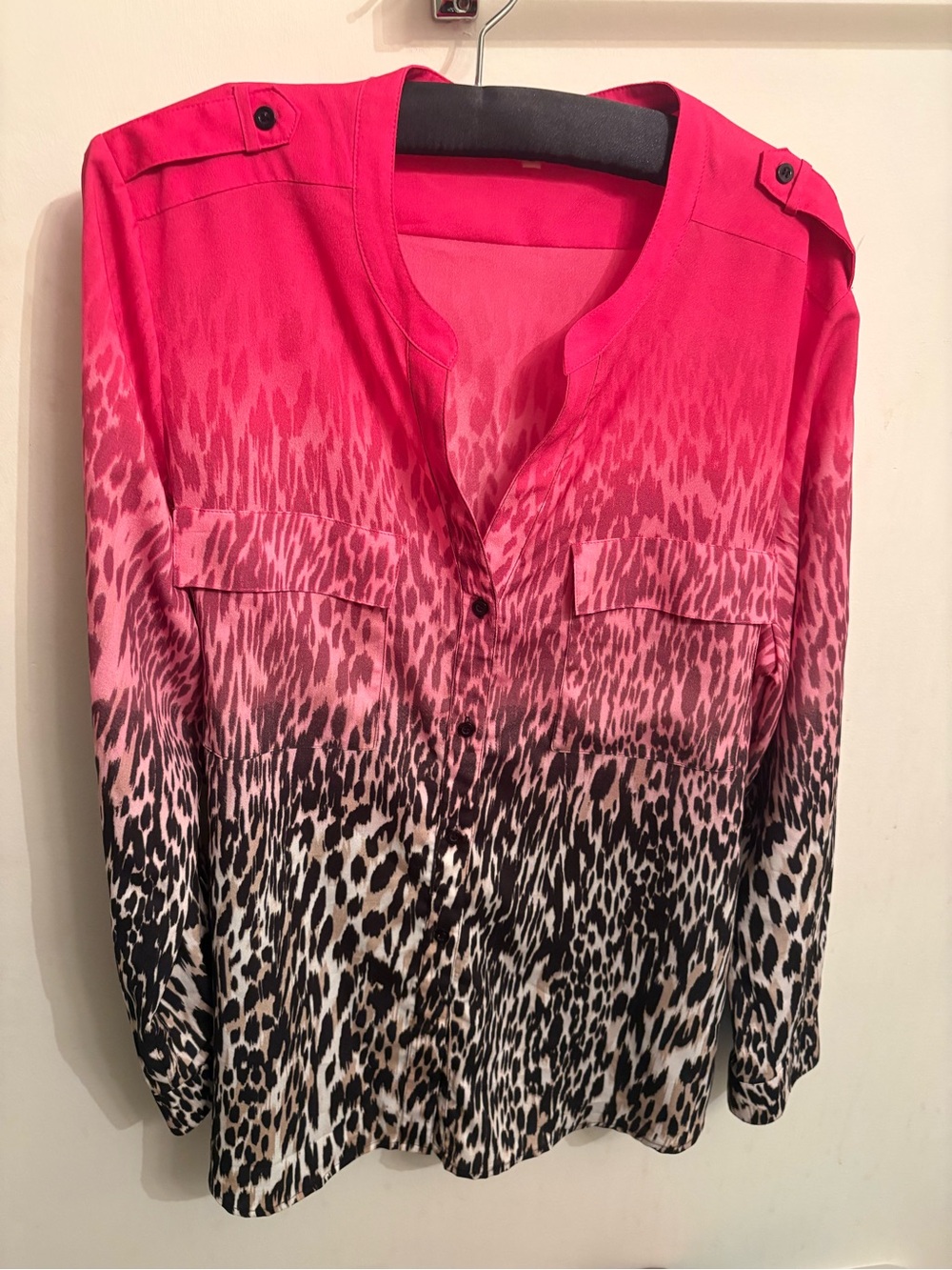 Calvin Klein Blouse ombre print size XL